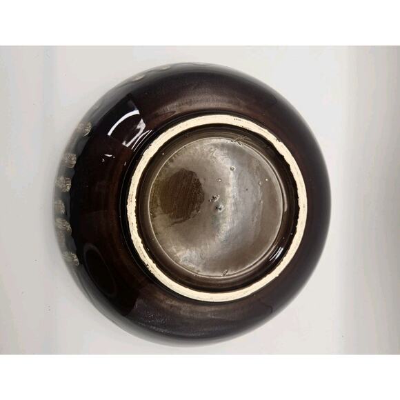 Pfaltzgraff Gourmet Brown Drip Pottery Large 10" Serving Bowl Vintage - Picture 5 of 8